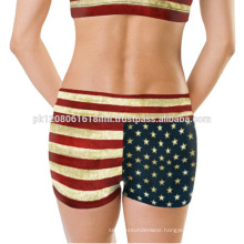 American flag USA women and girls short for fashion and sports exercise